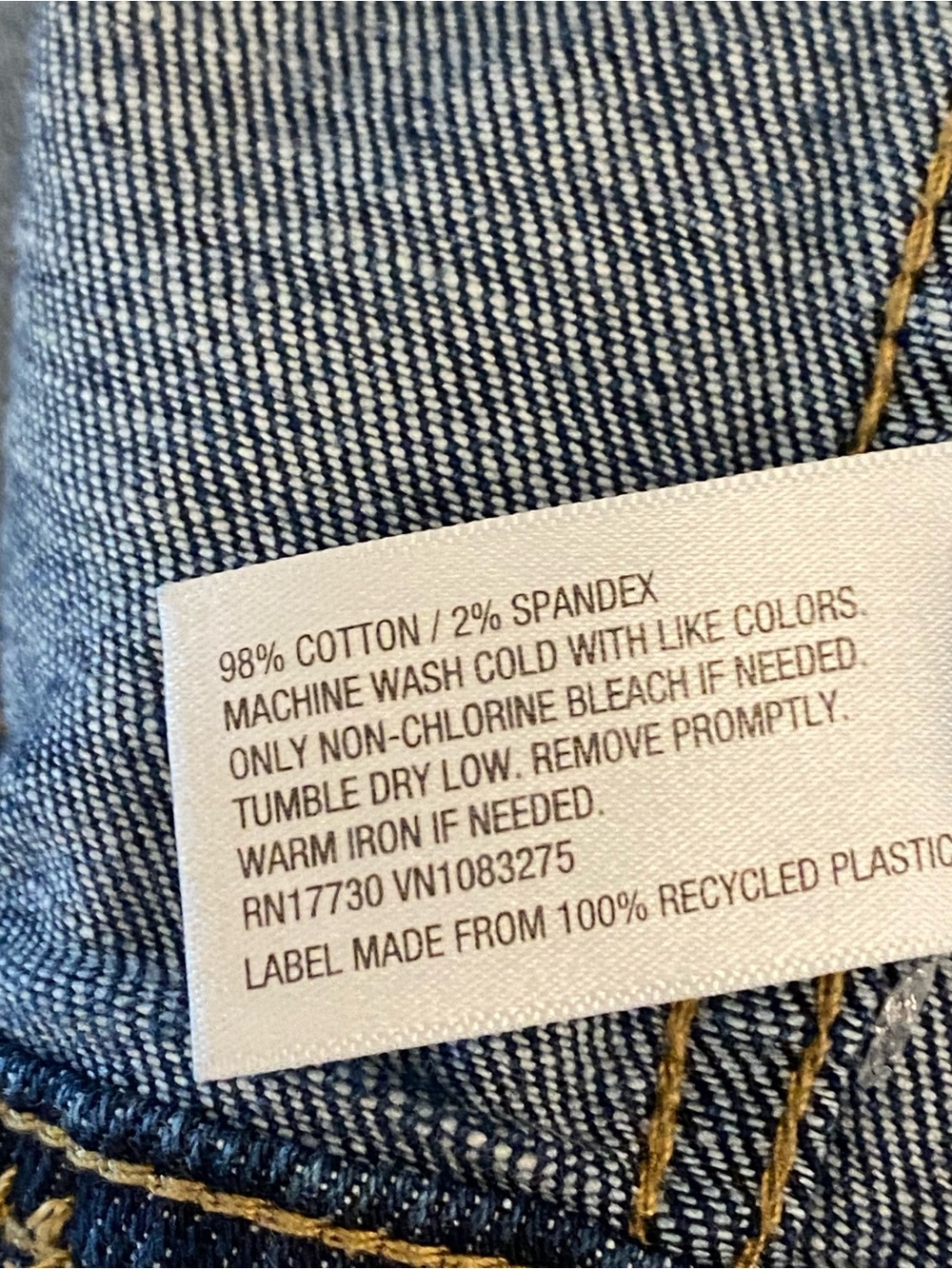 Mossimo Supply Co. Medium Blue Distressed Denim Jacket - Picture 4 of 4